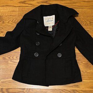 THE ORIGINAL ARIZONA JEAN COMPANY | Black Double-Breasted Peacoat